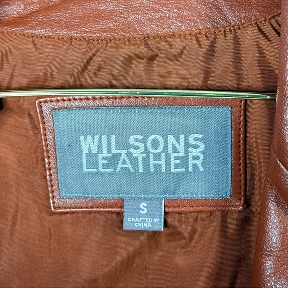 Wilsons Leather Brown Classic Leather Jacket - Picture 8 of 10